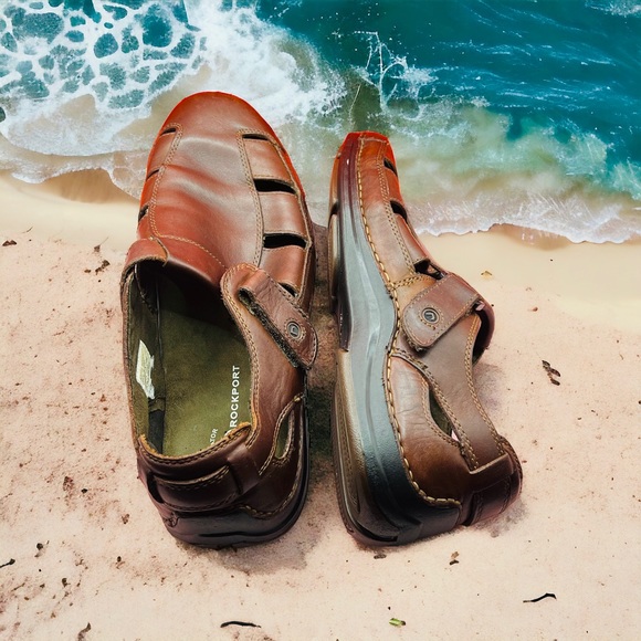 Rockport Dress Sandals…Kinetic Air Circulator 10M Brown - Picture 3 of 6